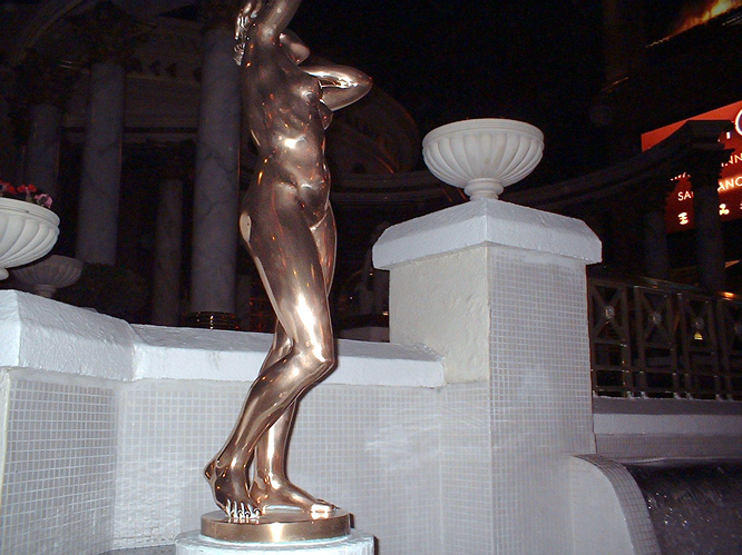 Statue at Ceasars Palace on the strip