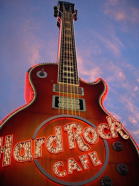 Hard Rock Cafe in front of the Hotel and Casino