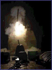 A Tomahawk cruise missile is launched 10/07/01